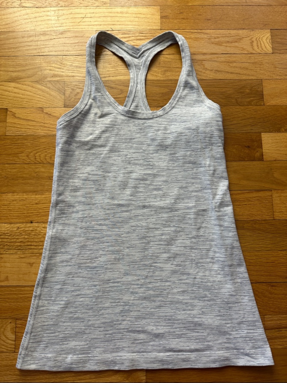 lululemon athletica Light Heather Gray Racerback Tank